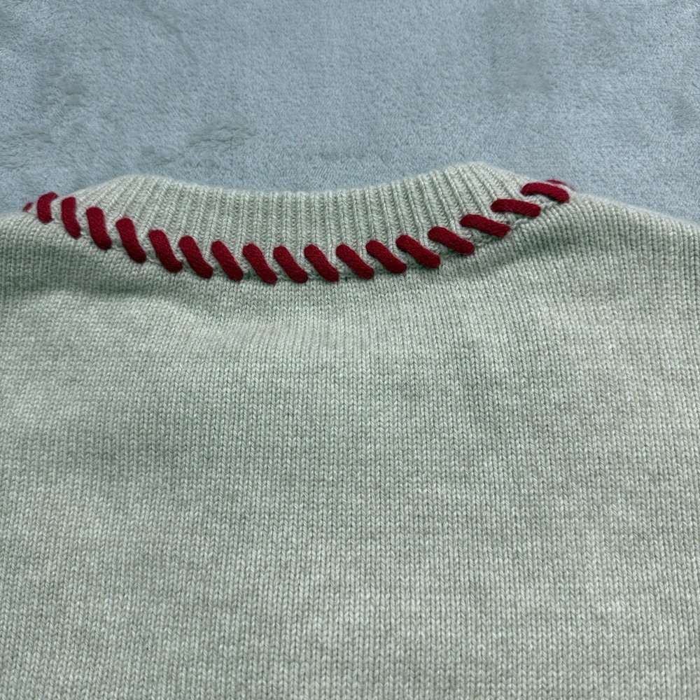 Anthropologie Rails Mavie Carmine Cardigan Womens XL Oatmeal Whipstitch Sweater - Picture 8 of 11